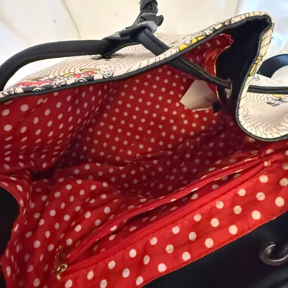 Loungefly Black and Cream Disney Backpack - Picture 4 of 4